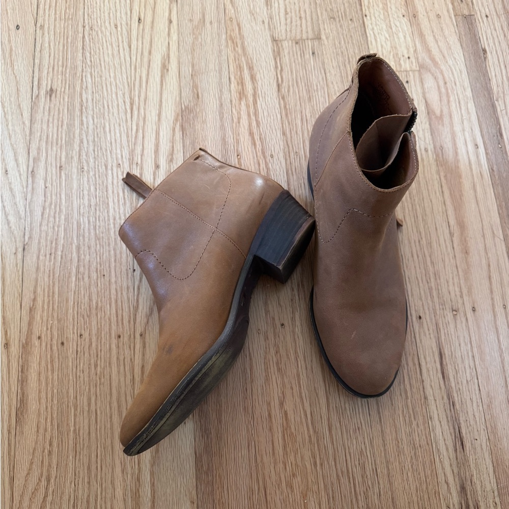 Lucky's ankle booties - brown/tan